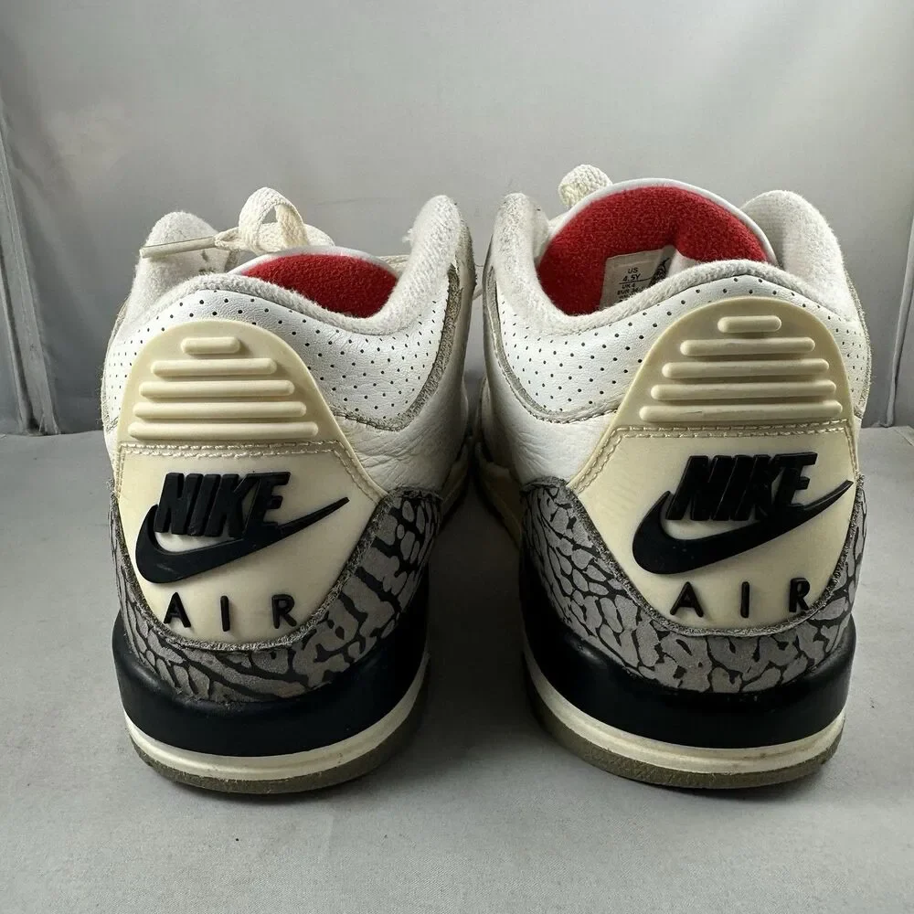 Nike Air Jordan 3 Retro Cement Boys Size 4.5Y Reimagined Sneakers DM0967-100